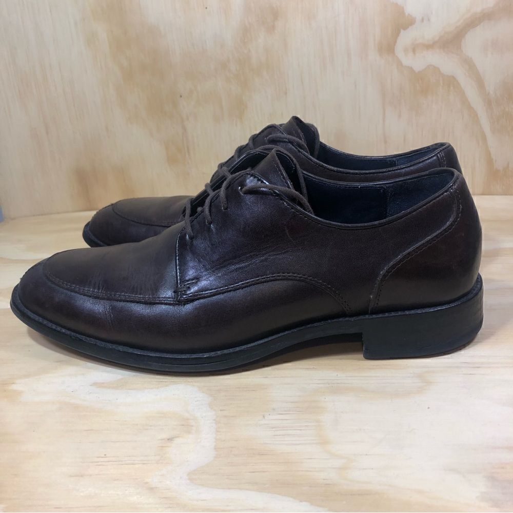 Cole Haan Brown Leather Grand OS Lace Up Oxfords Shoes Men’s Size 8 Wide